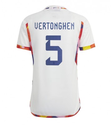 Belgien Jan Vertonghen #5 Replika Udebanetrøje VM 2022 Kortærmet
